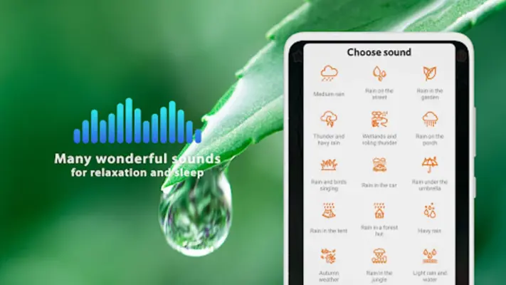 Rain Sounds Relax and Sleep android App screenshot 3